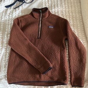Patagonia Womens Retro Pile Quarter Zip - Marsupial Brown - S